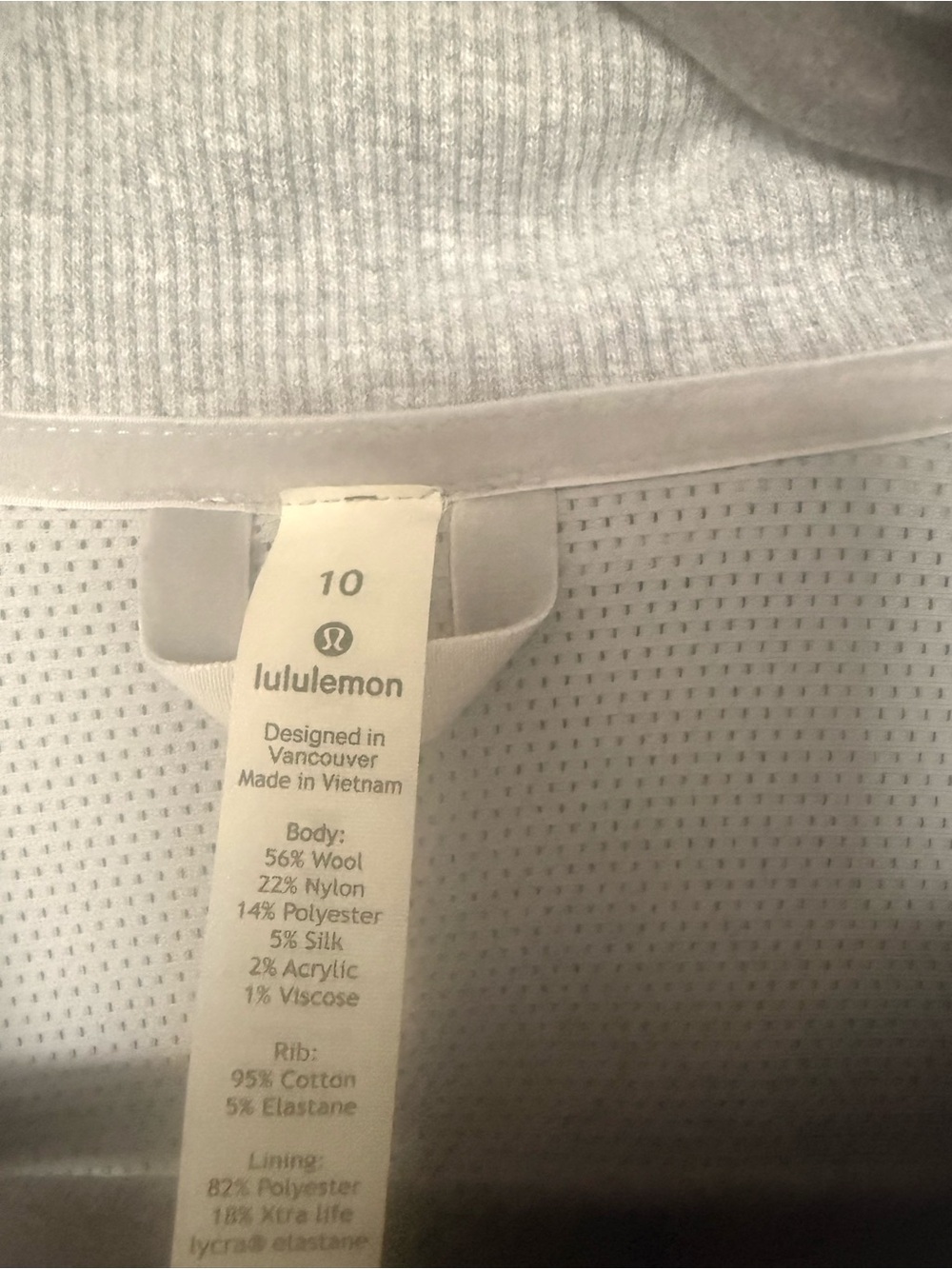 Lululemon Athletica Women's Gray Half-Zip Pullover Sweater - Picture 7 of 10